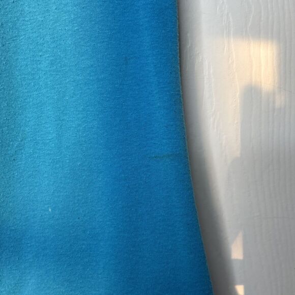 Vintage Y2K Mix & Co Women’s Large Turquoise Pleated Scoop Neck Tee Shirt Top - Picture 6 of 8